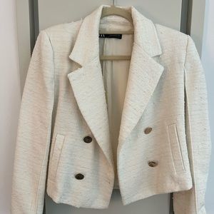 Zara Off-White Blazer